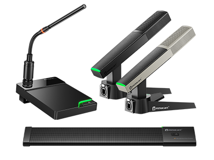 Dante 与模拟会议麦克风